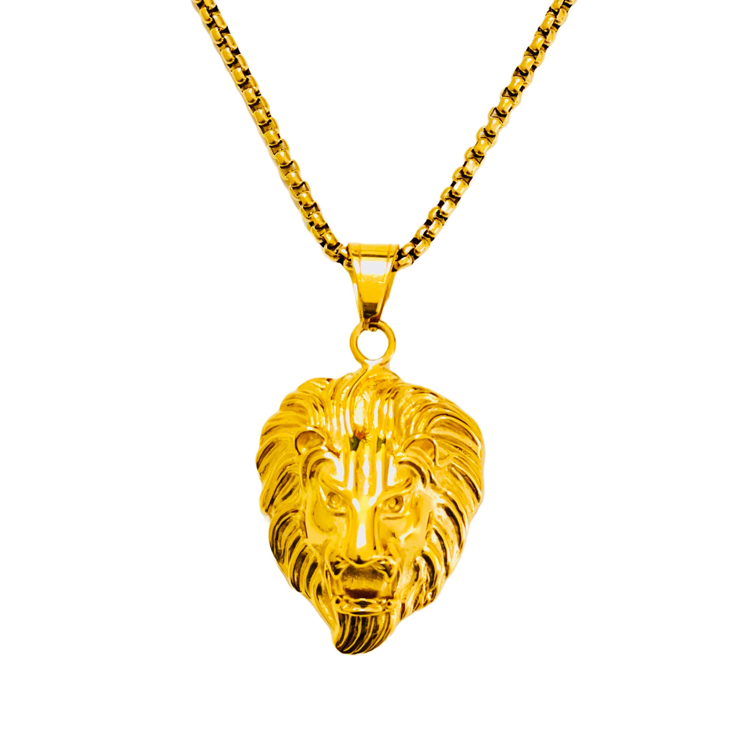 LÖWE Kette 18K vergoldet