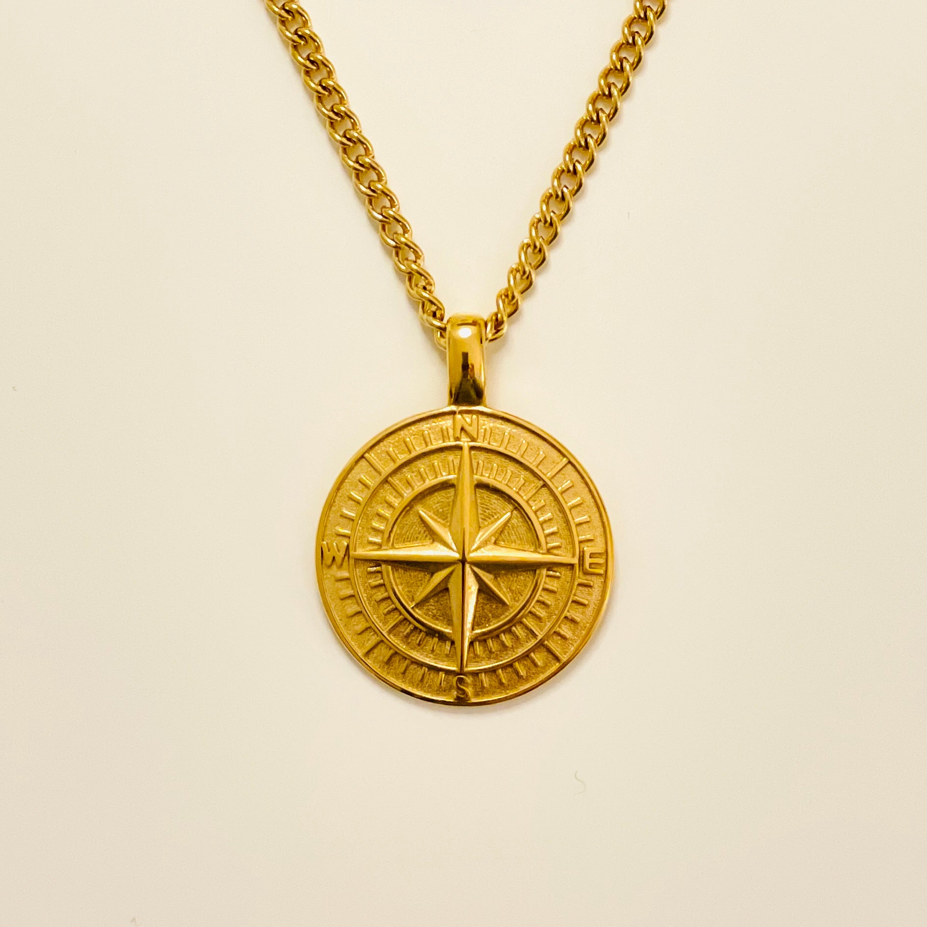 COMPASS Kette 18K vergoldet