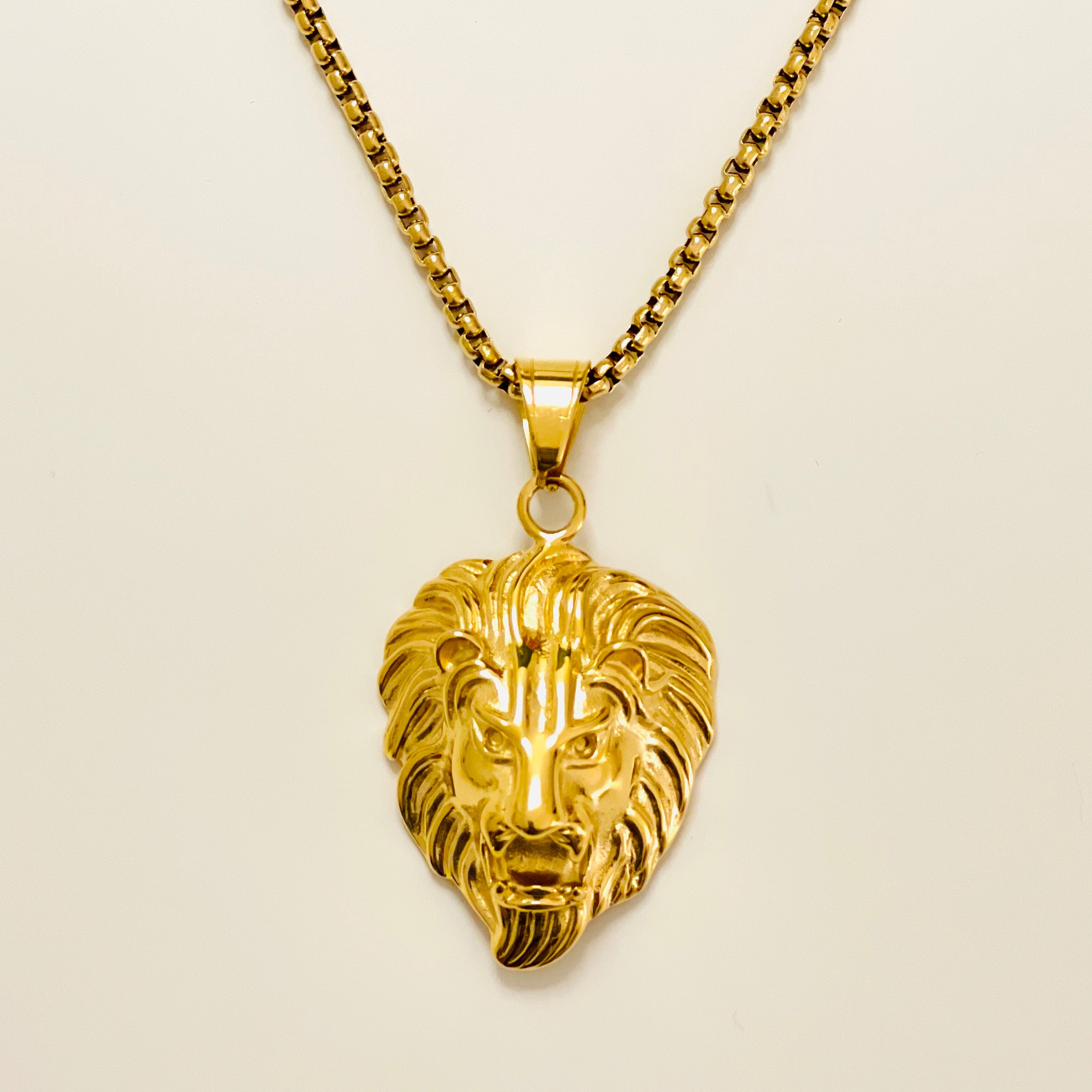 LÖWE Kette 18K vergoldet