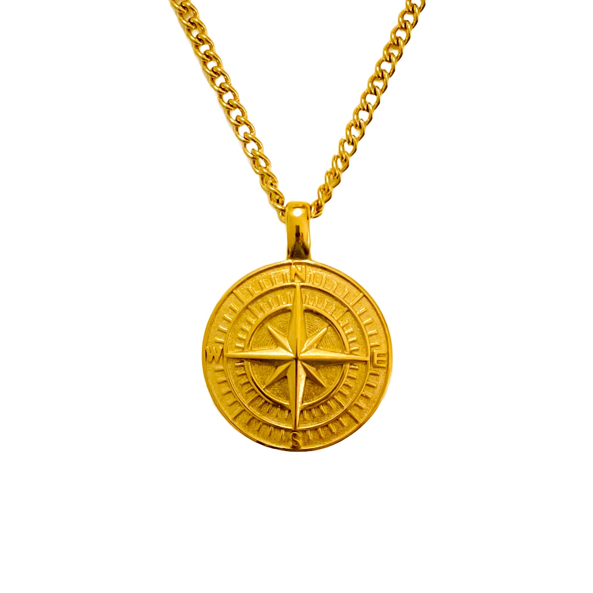COMPASS Kette 18K vergoldet