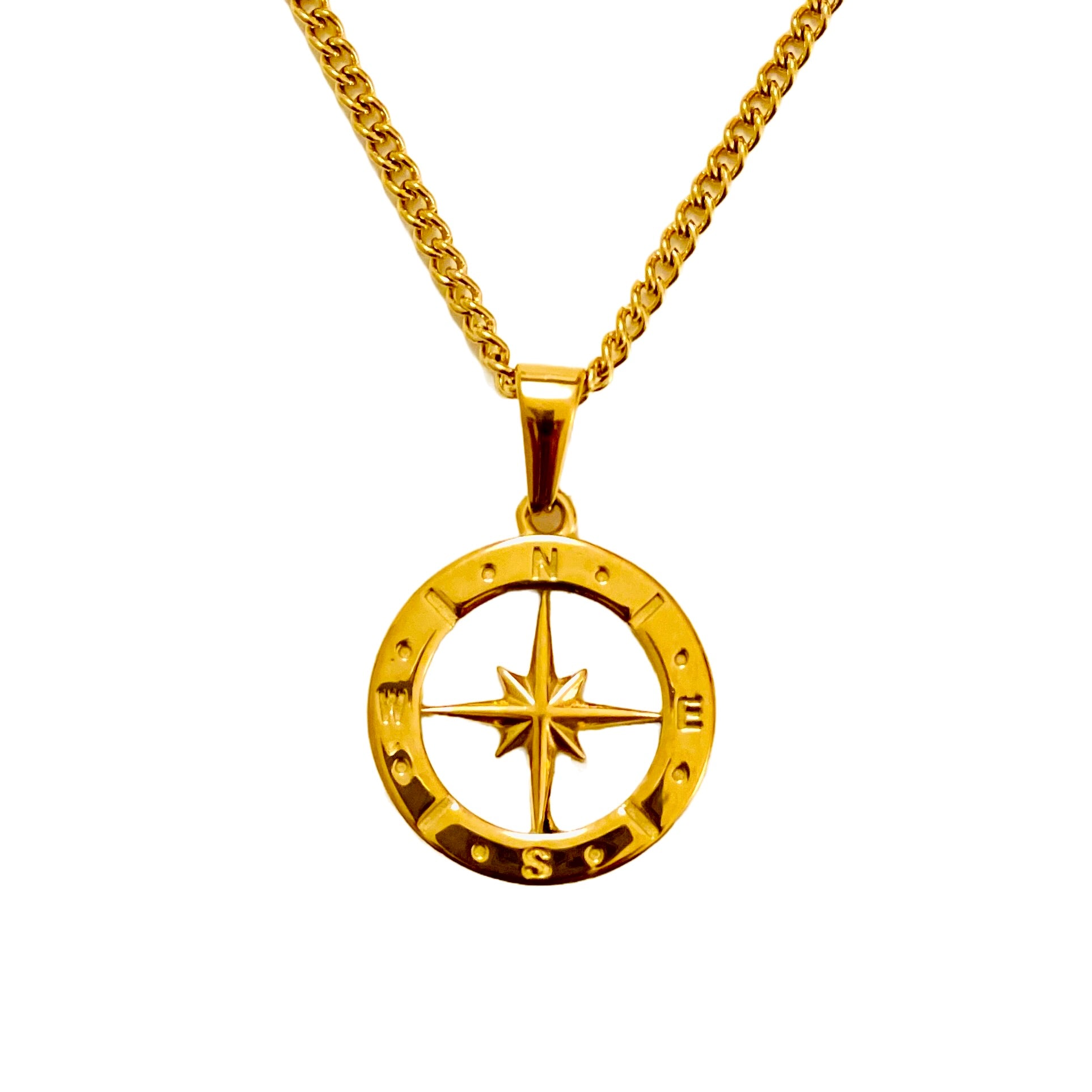 COMPASS Kette 18K vergoldet