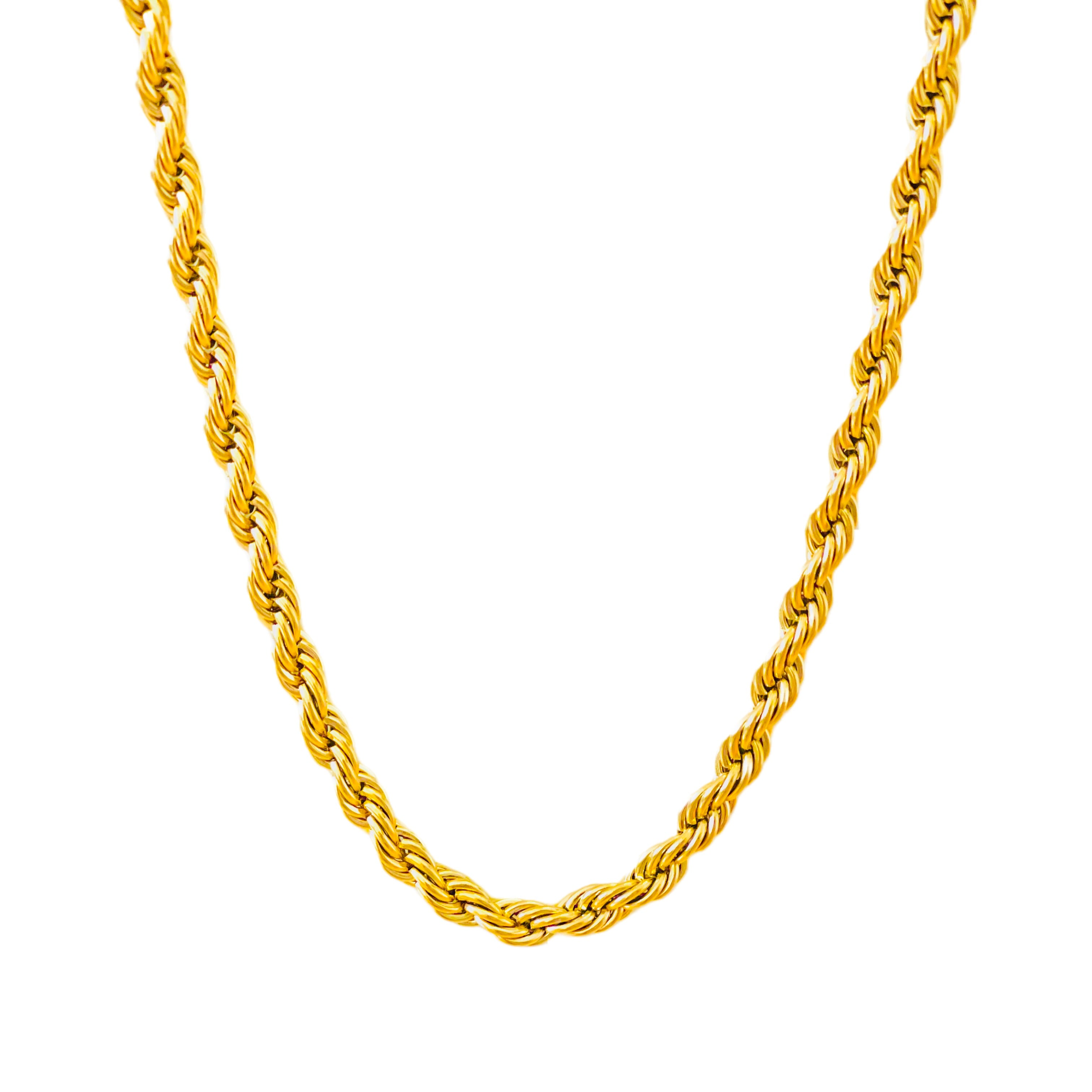 ROPE Kette 6mm 18K vergoldet