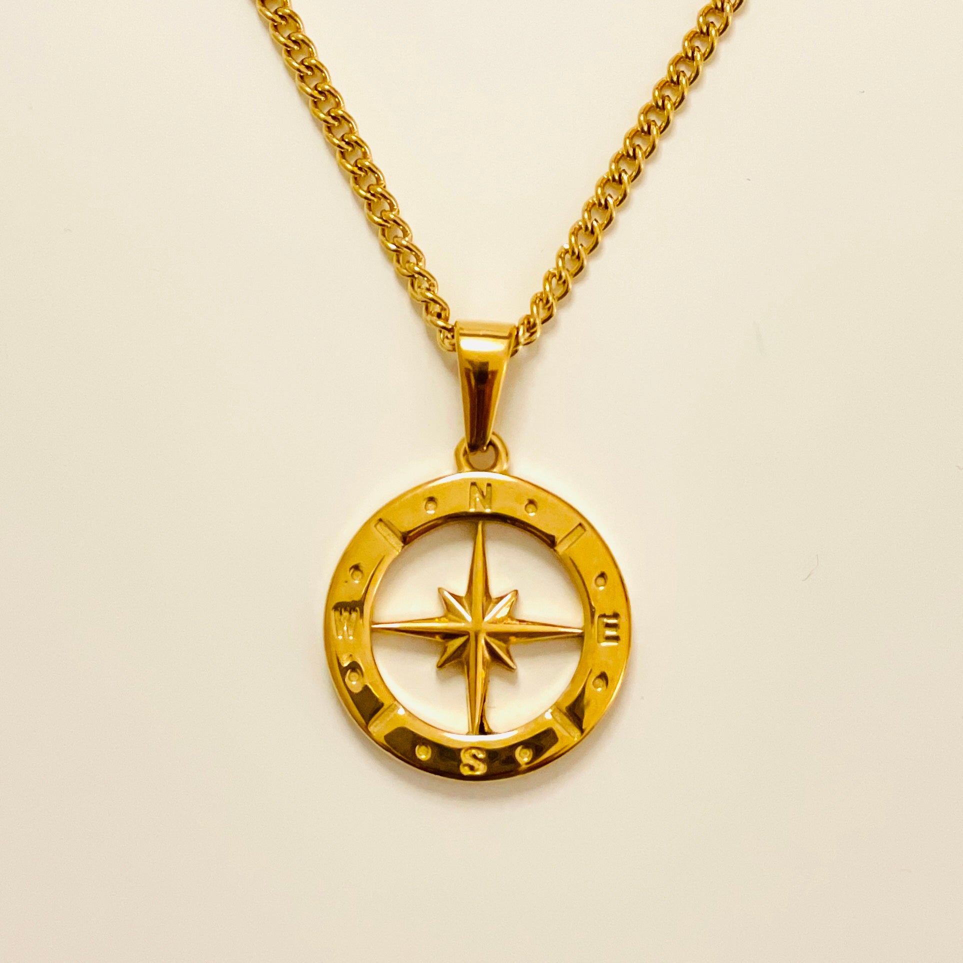 COMPASS Kette 18K vergoldet